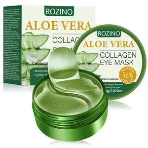 SADOER Aloe Vera Collagen  Mask 60Pcs, Moisturizing & Firming for All Skin Types advanced firm forever guy ginseng moisturising eyecream skincare comfort bee honey  dr melax in dark spot vibrating cream genuine eye instant lift bonding seoul 1988