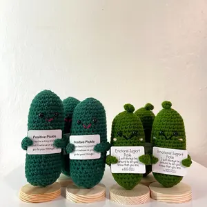 Positive Emotional Support Pickle Crochet