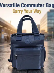 Waterproof Nylon Backpack, 2-In-1 Shoulder & Handbag, Lightweight, Large Capacity, Unisex, Convertible Backpack, Perfect for School, Work, Travel