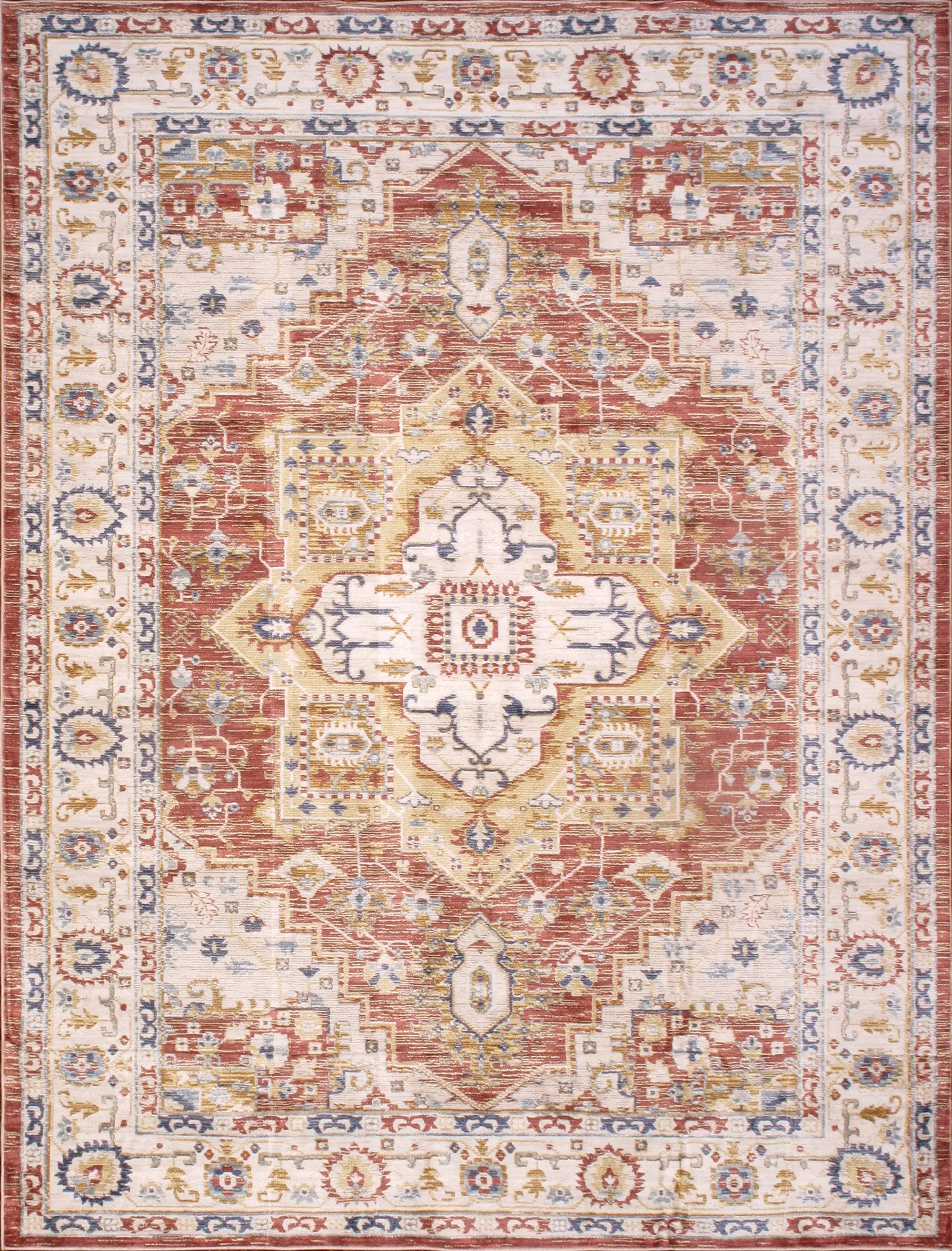 Pasargad Home pfh-02R Turkish Heritage Oriental Rust Fabric Area Rug - 3'0"x5'0", for Room Decor, Indoor Space