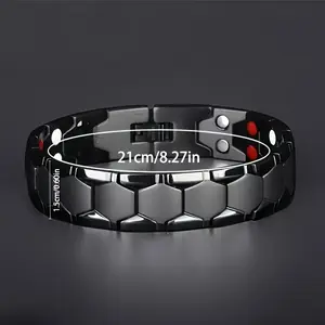 Magnetic Titanium Steel Men's Bracelet 1 Powerful 4-in-1 Waterproof Durable Gift for Family Friends 21cm 8.27in Boho Fitness Tracker Electronic Gadgets