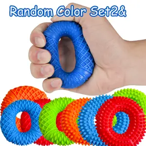 Hand Grip Strengthener, Finger Exerciser, Forearm Strengthening, Hand Gripper for Targeted Muscle Building, Stress Relief Wrist Circle