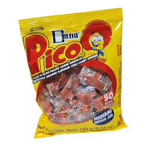Pico Diana Orange candy Hot powder 50-pcs bag Net wt-6.52-oz Mexican candy