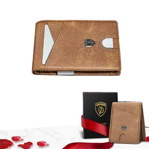 【Father's Day Perfect gift】 Slim Wallet for Menwith 11 card Slots Rfid Blocking Carbon Fiberwallets Bifold Credit Card Holder MinimalistLeather With Gift Box  Complimentary Money Clip (Multiple colors available)