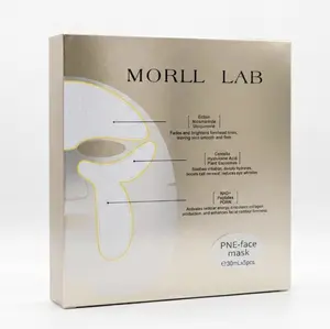 MORLL LAB PNE Face Mask Sheet – Hydrating & Soothing Sheet Mask with Niacinamide, Hyaluronic Acid & Peptides (30ml x 5pcs)