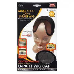 Qfitt Center Parting Invisible Lace Front U Part Wig Cap #5015