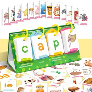 129 Visual Word Educational Desktop Flash Cards, Toddler Early Learning Enlightenment Cards, Picture Text Cognitive Recognition Cards, Interactive Parent-Child Activity Cards for Preschool Language Learning & Brain Development