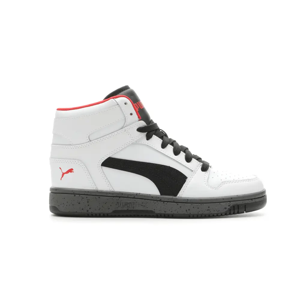 PUMA Mens Rebound Layup Elevated High  Sneakers Shoes Casual - White