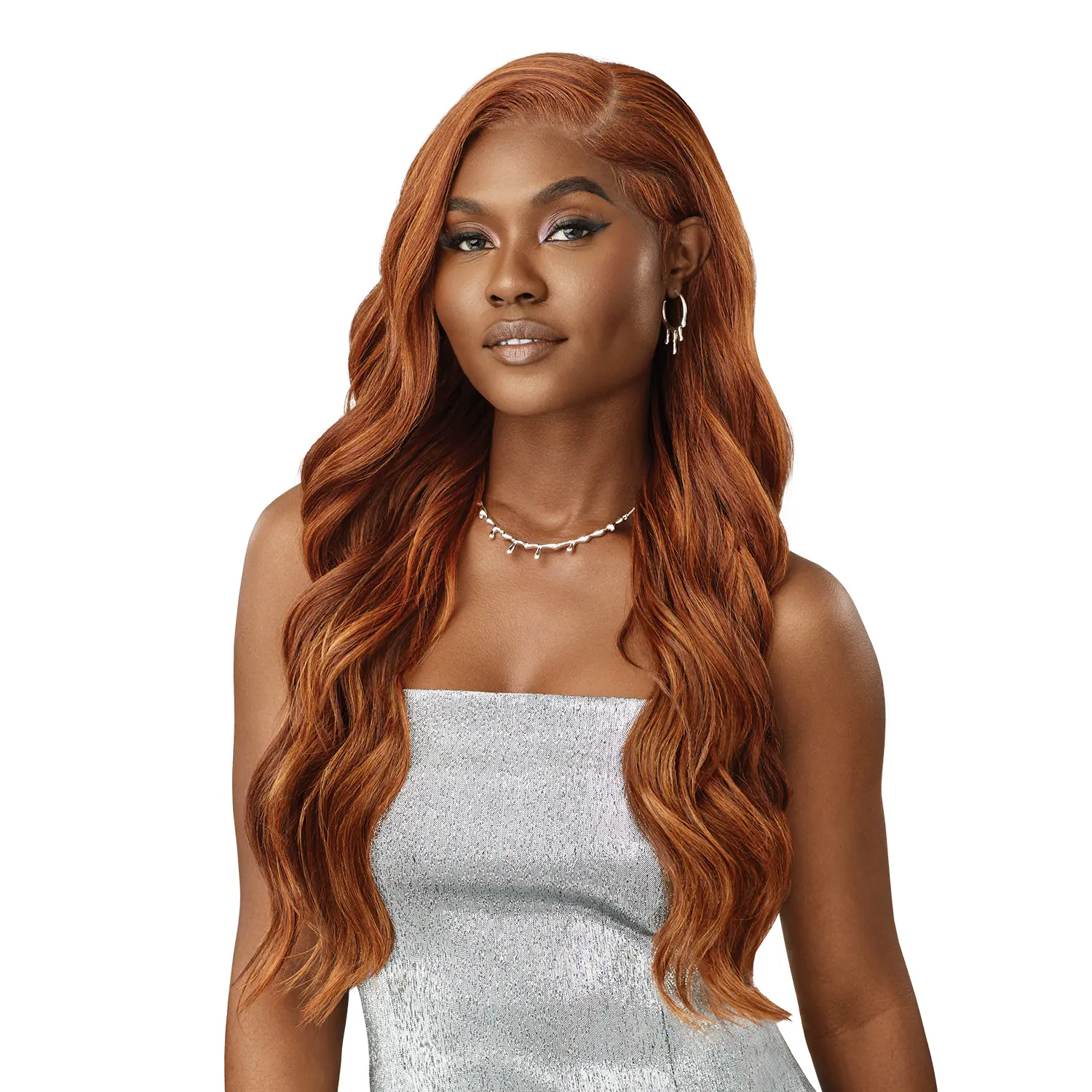 Outre Swirlista Swirl 102 Frontlace Wig with Melted Hairline, Pre-Plucked Edges, 5" Deep C-Part, and Soft HD Transparent Lace, Natural Wave Wig, Hd Lace Wig