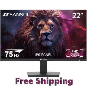 Sansui  22/24/27 inch 75hz/75hz/100hz IPS FHD DP/HDMI/VGA monitors for Working and Gaming(HDMI cable included)