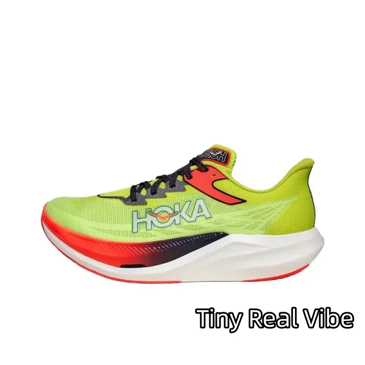 Lightweight Performance Marathon Trainers | Air Permeable Ventilated Knit Fabric | One-Piece Grippy Segmented Rubber Sole | Ideal For Road Racing & Fitness Jogging Practice | Prevents Feet Overheating In Long Time Competitions
