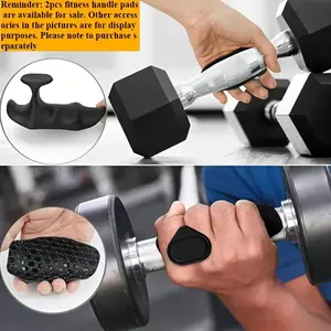 2pcs Non-Slip Fitness Grip Pads- Silicone Non-Slip Palm Rest, Ergonomic Design for Comfortable Grip, Suitable for Various Exercises Like Deadlifts, Barbells, Dumbbells, Weightlifting, etc., Best Christmas Gift, Perfect Choice for Thanksgiving