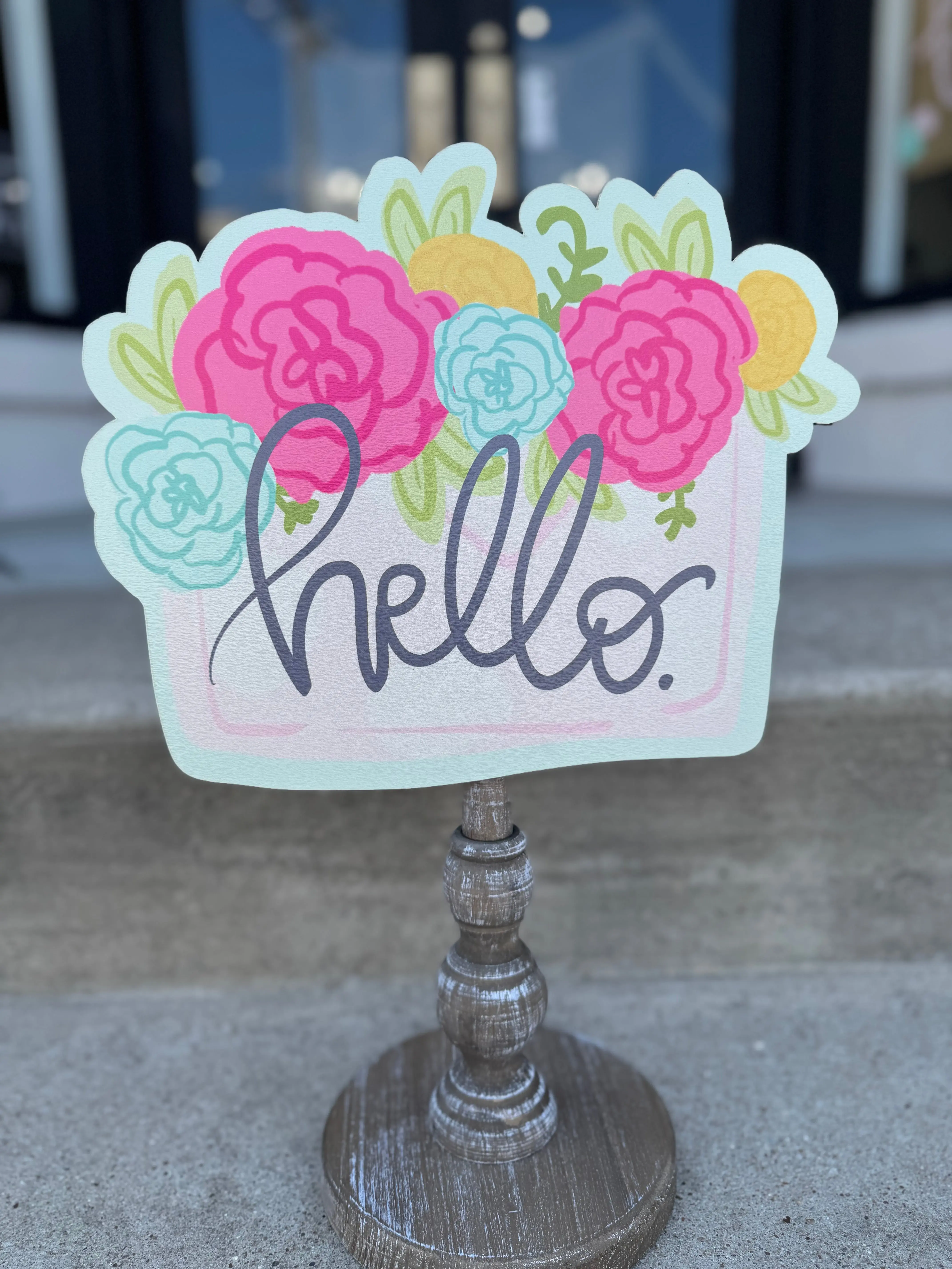 Hello flower toppers