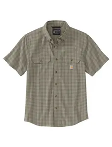Final Sale ✨Carhartt Lose Fit Midweight Short-Sleeve Plaid Shirt