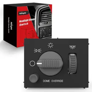 Nilight Headlight Dimmer Switch Compatible with 1999 2000 2001 2002 Chevy Silverado 1500 2500 3500 Suburban 1500 2500 Tahoe 1999-2002 GMC Sierra 1500 2500 with Yellowish LED Light