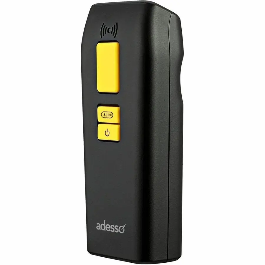 Adesso NUSCAN 3500 Portable Barcode Scanner - Bluetooth & 2.4Ghz Wireless, Protective, Waterproof 2D Scanner for Computers & Office Equipment, Portable Barcode Scanners