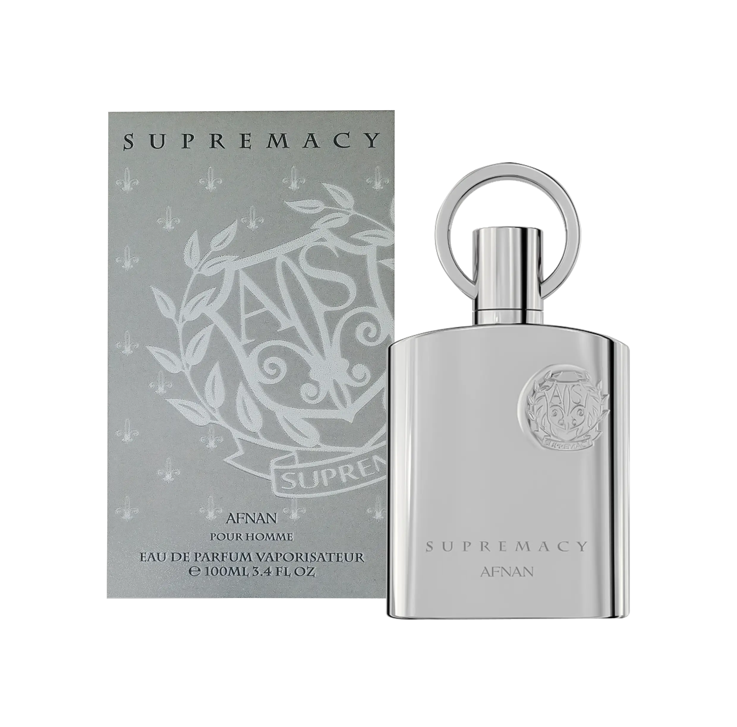 AFNAN SUPREMACY SILVER EAU DE PARFUM FOR MEN 3.4 OZ