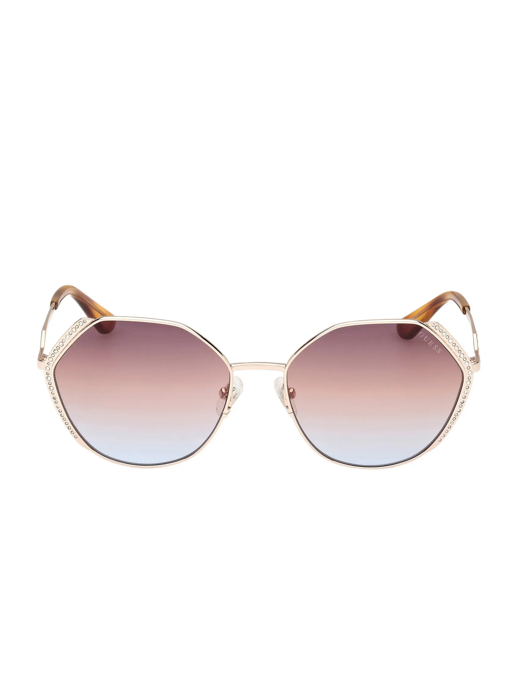 GUESS Female Geometric Stone Sunglasses