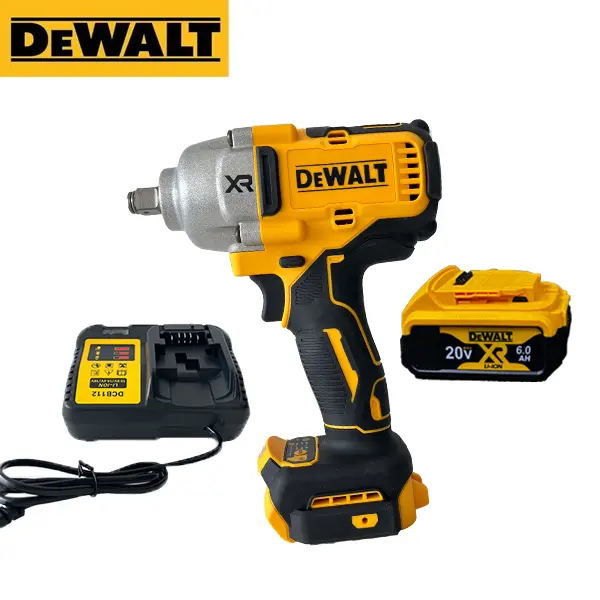 DEWALT DCF900 20V Brushless Cordless 1/2" High Torque Impact Wrench with Hog Ring Anvil, DIY Maintenance Power Tool Kit with Battery and Charger