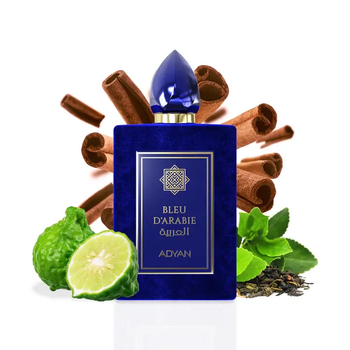 ADYAN BLEU D'ARABIE 100 ml Extrait De Parfum - Citron Sicilian Orange Calabrian Bergamot Tunisian Neroli Nigerian Ginger Ceylon Cinnamon Chinese Black Tea Ambroxan Guaiac Wood Olibanum