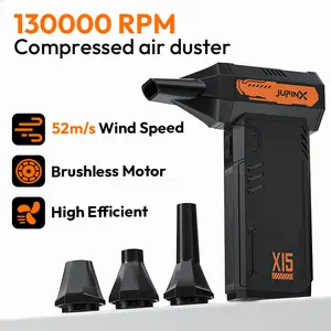 Electric Air Duster - 130000 RPM, Reusable, 3-Speed ​​Adjustable Turbine Air Compression Blower, Compressed air duster,Suitable for Computer Keyboard, Outdoor, Car, Home Cleaning.