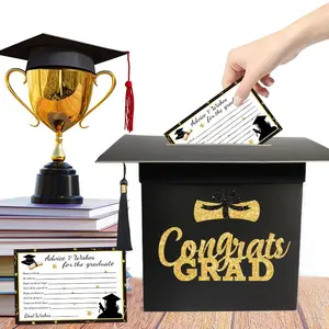 1PC Graduation Message Box Voting Box Graduation Season Blessing Card Box Party Supplies, 1pc Graduation Memory Keepsake Gift