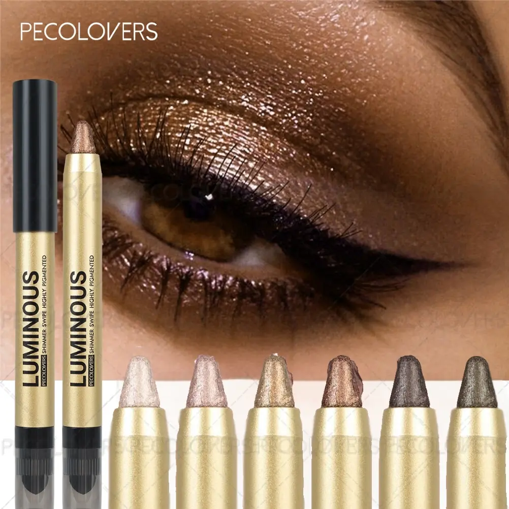 6pcs/set Soft Highlighting Eyeshadow, Smooth Texture, Suitable for Eyes and Face, Daily Use, Eyeshadow Pen, Eyeshadow Stick, Eye Shadow Sticks, Eye Makeup Products