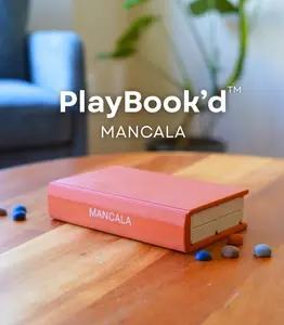 3D Printed Mancala Book Game | Hidden Board Game with Magnetic Storage | Portable Travel & Gift Game