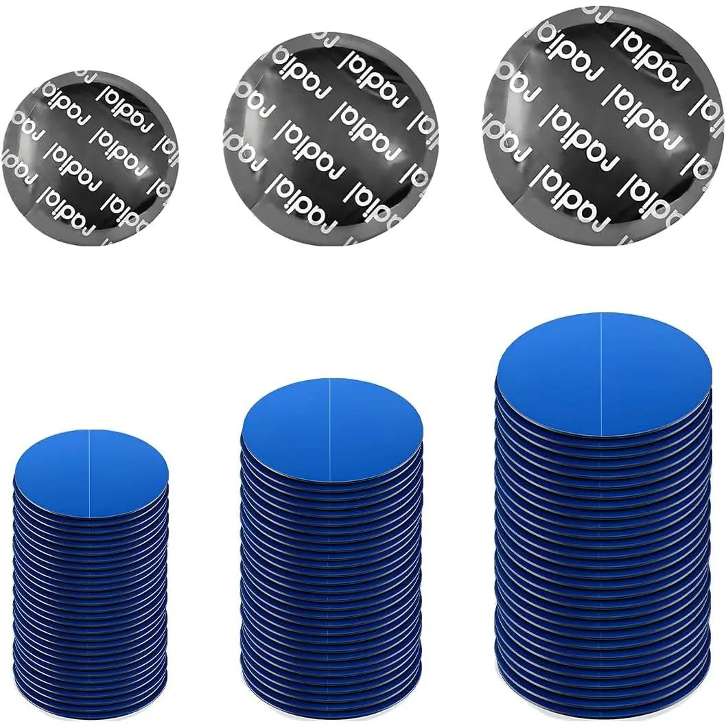 90PCS Tire Repair Patch, 32mm 42mm 58mm Round Tyre Puncture Repair Patch Kit, Nature Rubber Tire and Tube Patch Auto Repair Tool for Bike Truck Motorcycle, Car Accessories