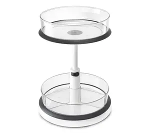 Sorbus 2-Tier Lazy Susan - Rotating Kitchen Organizer