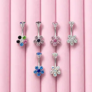 Basic Flower Belly Ring