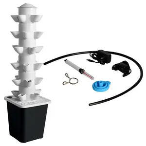 30-Plant Vertical Hydroponic Growing System Tower, Complete Indoor/Outdoor Garden Kit, Complete Garden Kit