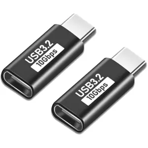 USB C Extender, 2 Pack USB C to USB C Adapter USBC Extension Type C Extender USB C Male to USB C Female Adapter USB-C Female to USB C Male, C to C Adapter USBC to USBC Port Male to Female