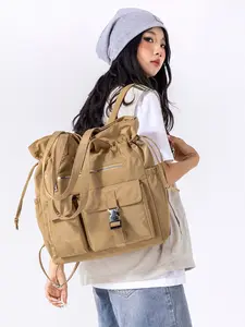 New Trendy Fashion Unisex Casual Portable Versatile Tote Bag Multi-Pocket Shoulder Convertible Backpack Super Hot Crossbody Bag