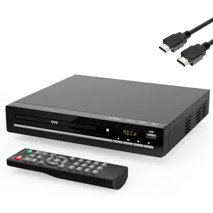 DVD Player for TV with HDMI, Region Free,CD Player for Home, Plays All Regions and Formats, Mini DVD Player with USB, Remote, HDMI and RCA Cables Included