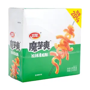 WEILONG Konjac Jelly Spicy Sour Vegan Tripe Snack 20 Packs 360g - Authentic Chinese Snack Food