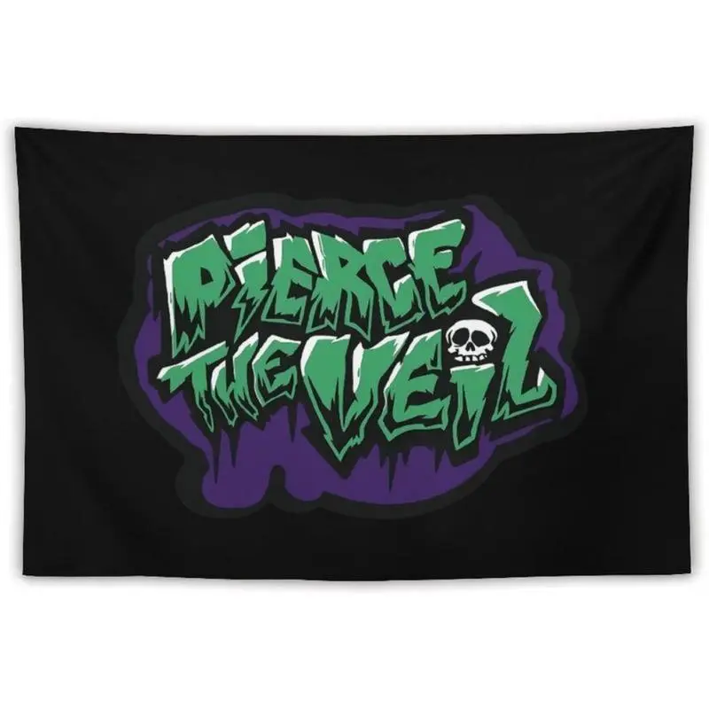 Gothic Skull Punk Style Tapestry, 1pc 40x60 in Pierce the Veil Rock Band Wall Art, Hanging Decor for Living Room College Dorm, Gothic Skull Tapestries, Punk Style Tapestries