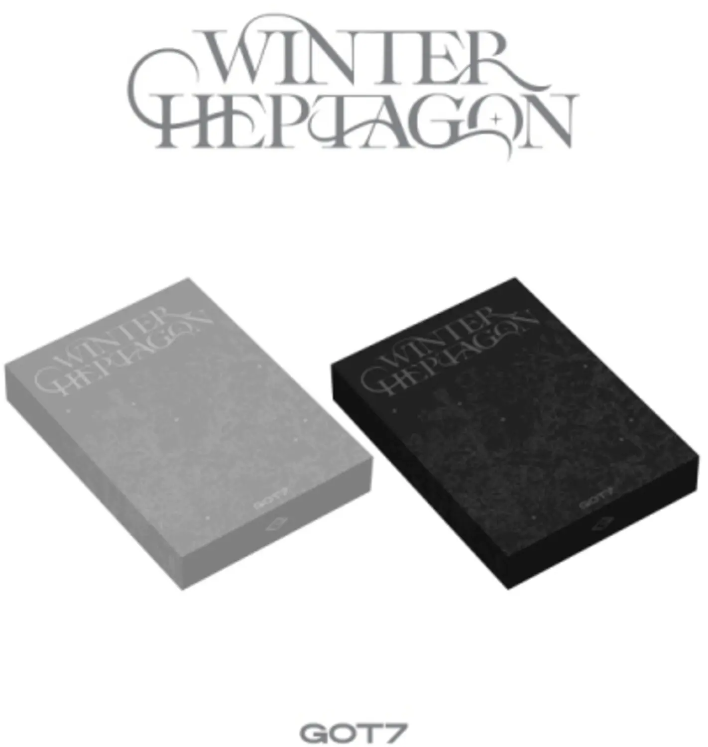 GOT7 Kpop Winter Heptagon New Compact Disc - incl. 56pg Photobook, 2 Photocards, Photo Print, Folded Poster, Sticker Set, Accordion Message Card