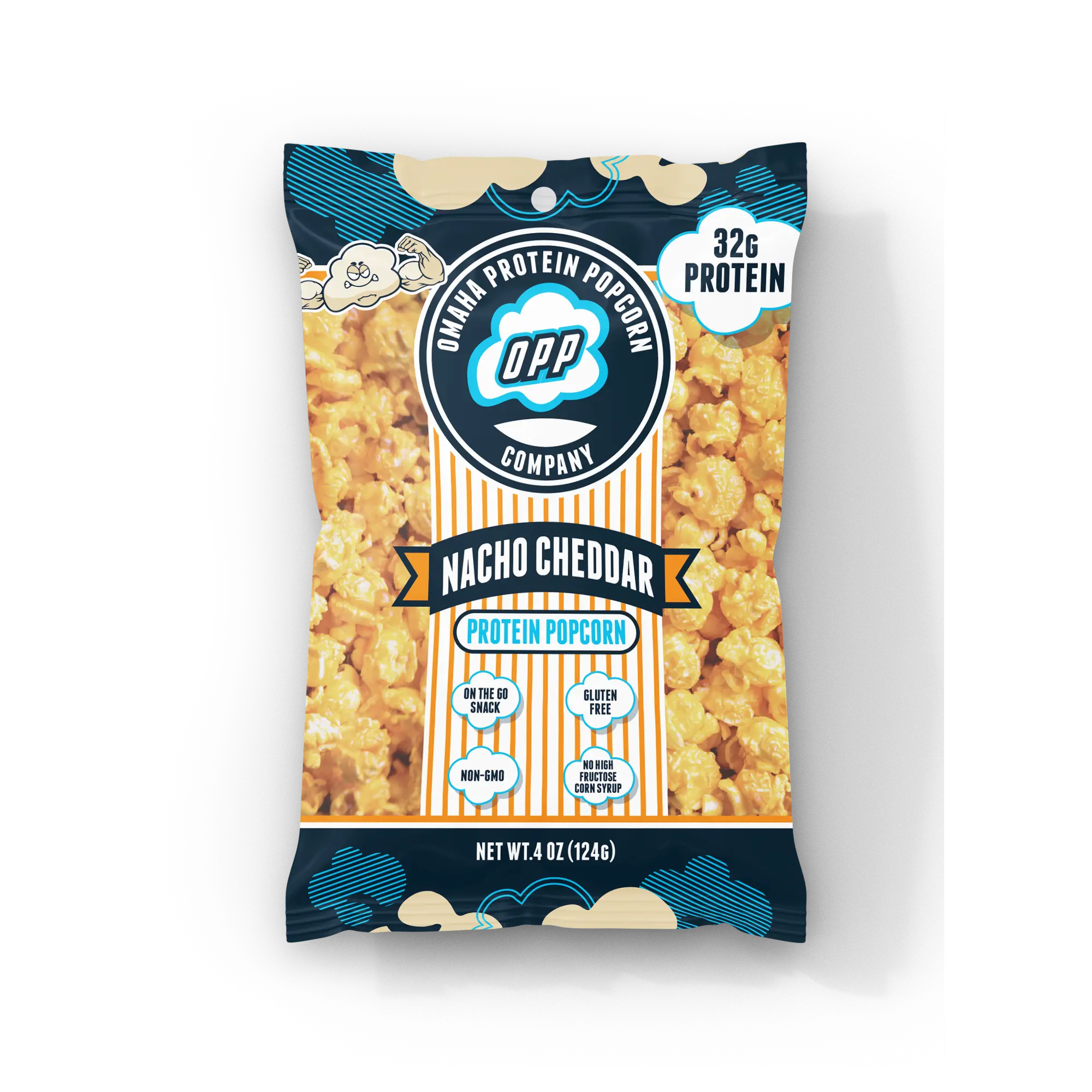 Omaha Protein Popcorn- Nacho Cheddar