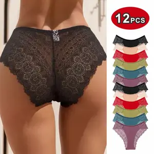 28PCS  For Women Plain Fashion High Quality New summer products  COD SF Basic Comfort Comfortable Cotton Lingerie Womenswear Bikini Frill Innerwear Style Stretch Comfort Basic  Plain Cotton Spandex Women's  Minimalist Multicolor panty soft