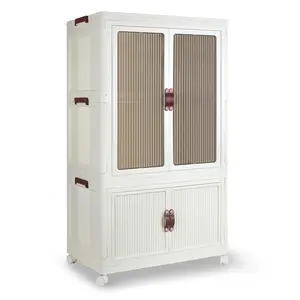 Portable Closet Wardrobe,Freestanding Closet Organizers and Storage System with Hanging Rods,Portable Closet Organizers, Clothing Storage,Suitable for Cloakrooms,Bedrooms,10 Hangers