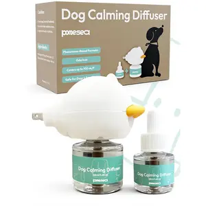 Dog Calming Diffuser Plug-In (1–3 Pack) effectively calms stressed dogs with a safe, non-sedative formula. It helps control unwanted behaviors like marking and pacing, keeping your pet relaxed at home.