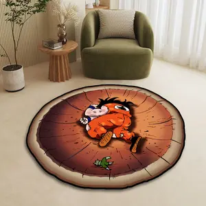 Anime Character Bedroom Rug, Soft Area Rug, Soft Comfortable Living Room Carpet, Creative Fun Design, Easy Care Sofa Coffee Table Mat