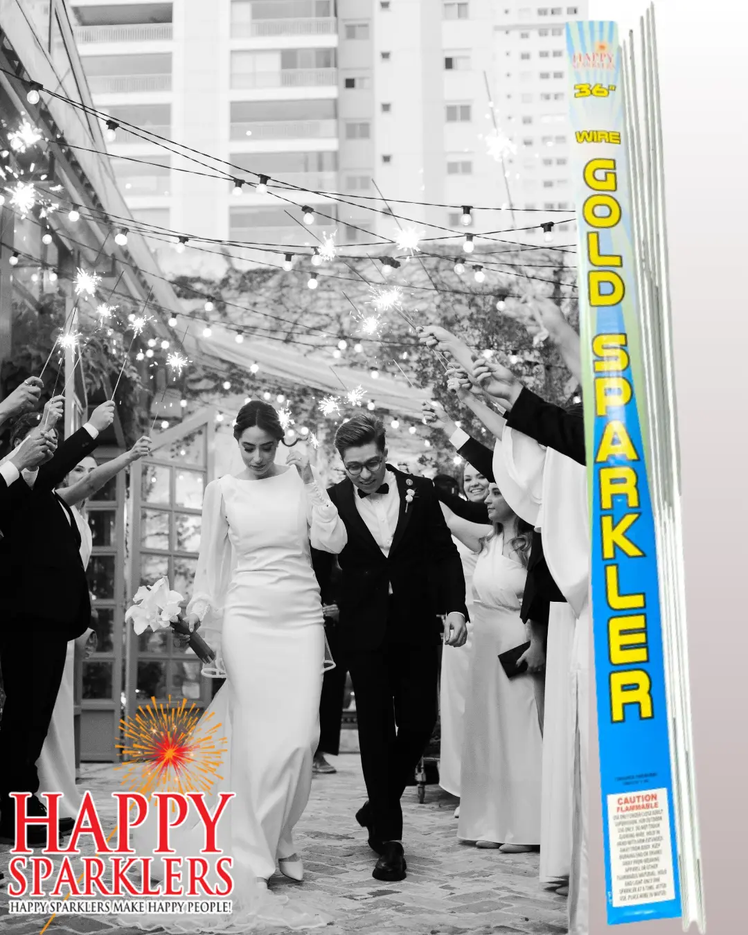 36" Premium Gold Wire Wedding Sparklers 36" Premium Gold Wire Wedding Sparklers
