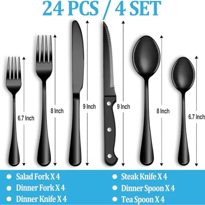Black-24pcs