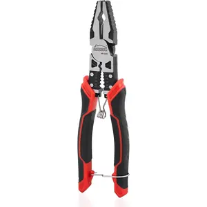 Combination Pliers with Wire Stripper and Crimper, 8.3 Inch - Loaded with Safety, 5-in-1 Lineman Pliers for Cutting, Crimping, Stripping