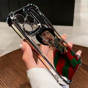 Classic Horror F-Freddy in Elm Phone Case, For iPhone 17 PRO MAX and iPhone 16 15 14 13 12 11 PRO MAX PLUS and iPhone 16E 17 AIR Series Mobile Phone Case, Transparent Soft Anti-Fall Back Cover, Durable Material