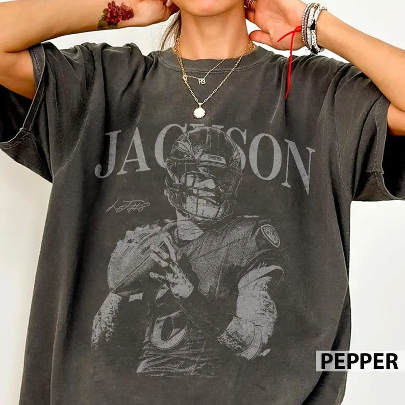 Comfort Colors Lamar Jackson Football Shirt, Baltimore Game Day Football Shirt