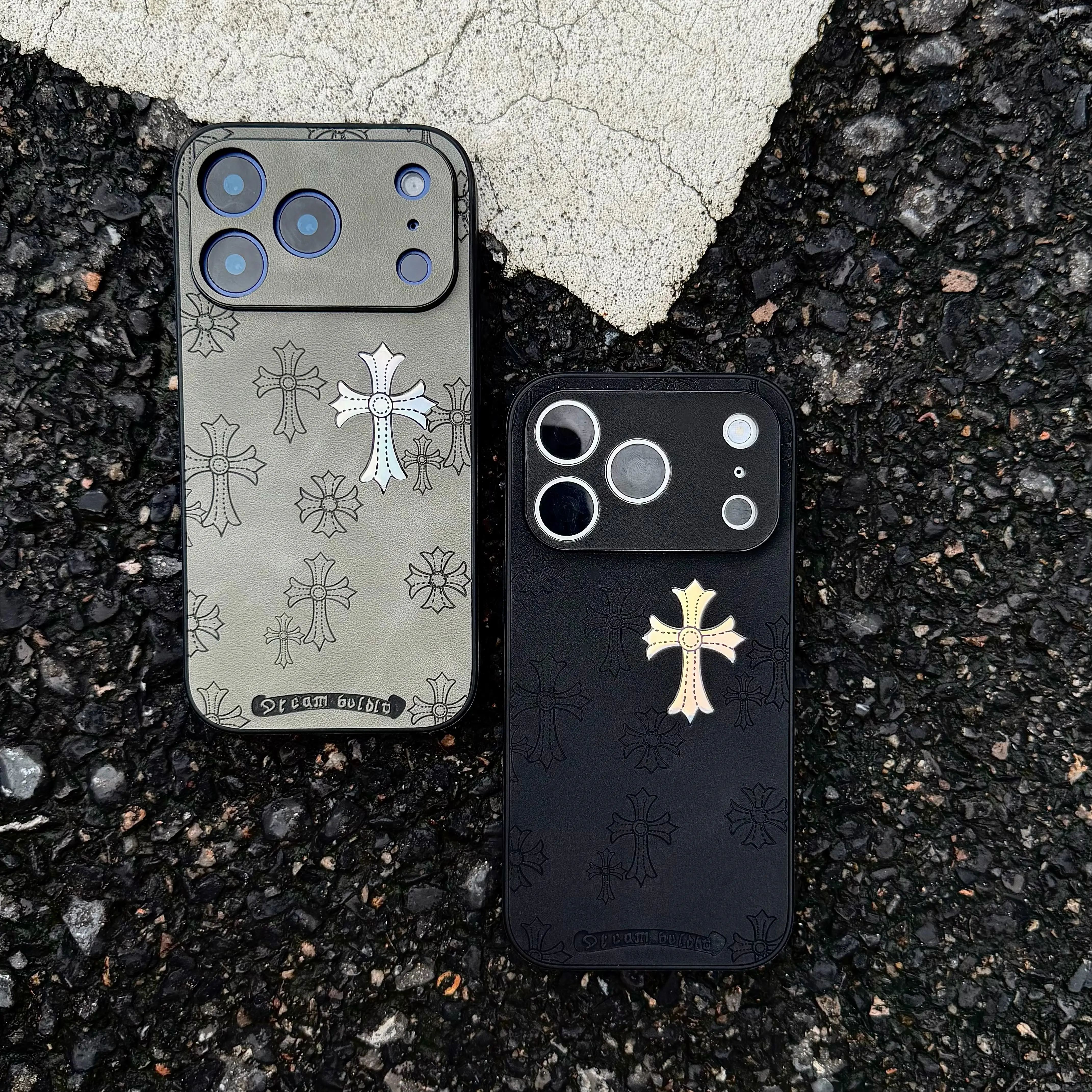 Gradient-colored cross-stitch leather shockproof phocase,suitable for iPhone17 16 15 14 13 12 and 11 ProMax, is ahigh-end, fashionable phone case suitable tboth men andwomen.iphone 17promaxcase/iphone 16promax.Protective Case Perfect Gift, Accessories, Ip