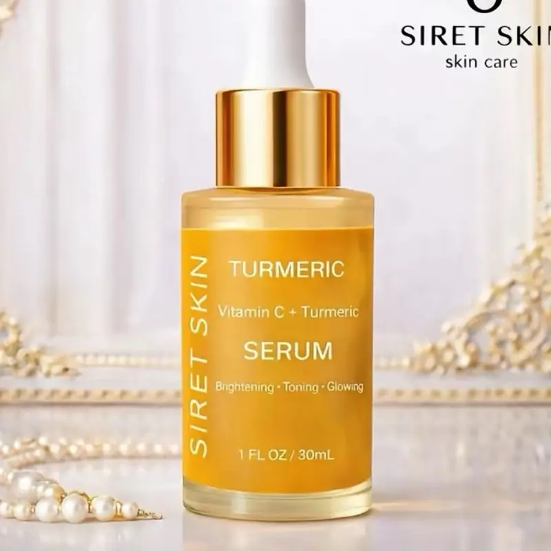 Turmeric vitamin c brightens serum